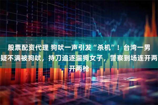 股票配资代理 狗吠一声引发“杀机”！台湾一男子疑不满被狗吠，持刀追逐遛狗女子，警察到场连开两枪